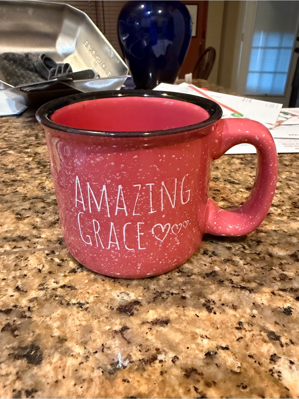 Amazing Grace Ceramic Mug - Pink